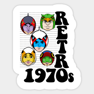 Gatchaman Battle of the Planets - retro 70s - 2.0 Sticker